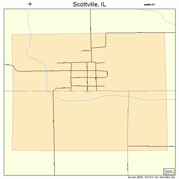 Scottville, IL street map
