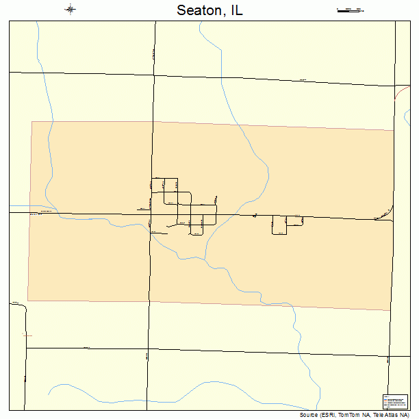 Seaton, IL street map