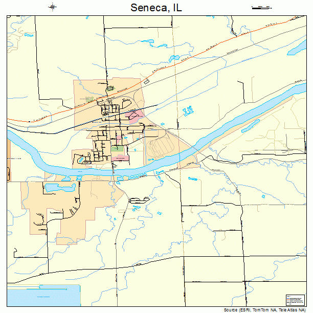 Seneca, IL street map