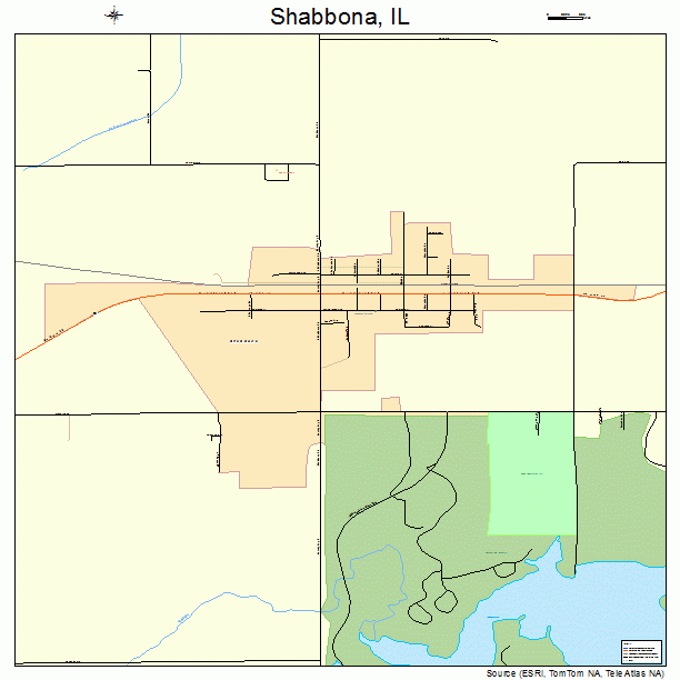 Shabbona, IL street map