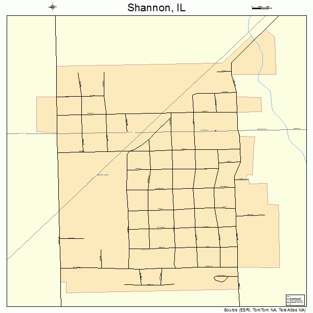 Shannon, IL street map