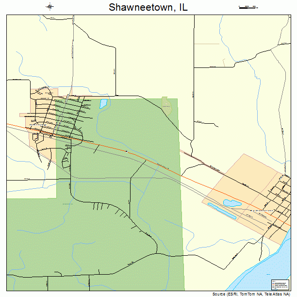 Shawneetown, IL street map