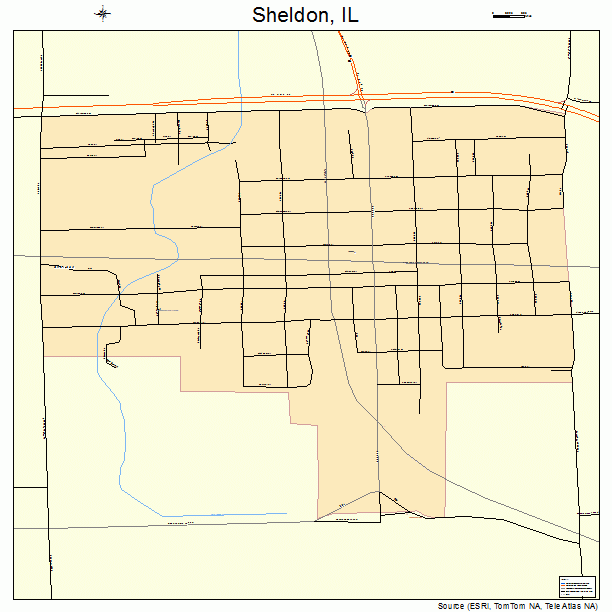 Sheldon, IL street map