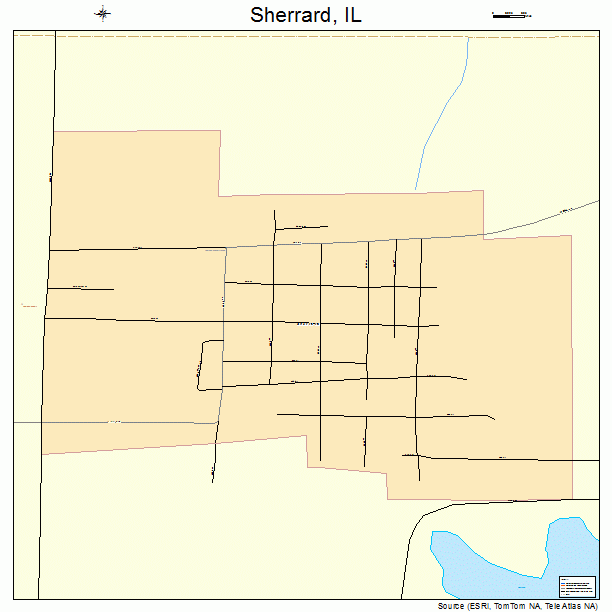 Sherrard, IL street map