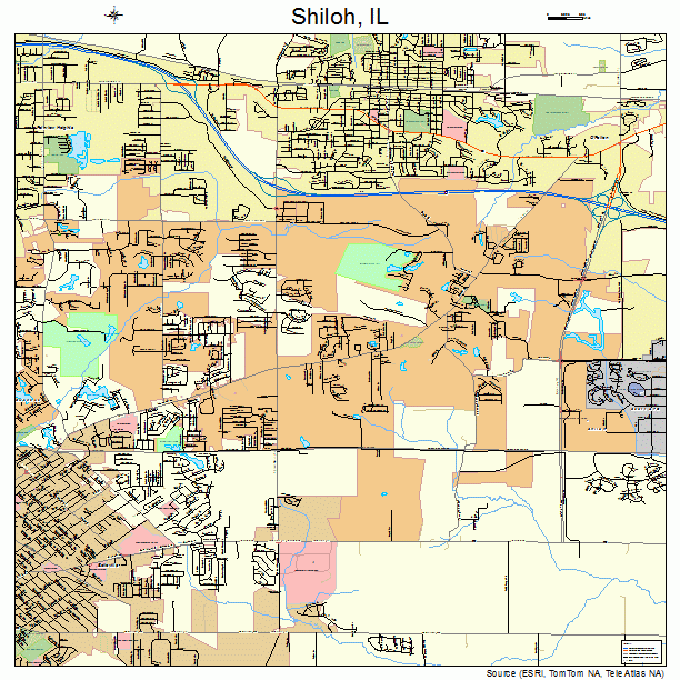 Shiloh, IL street map