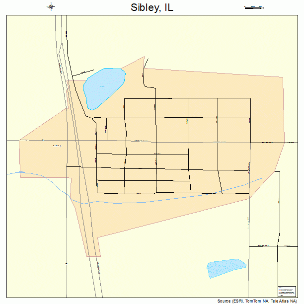 Sibley, IL street map