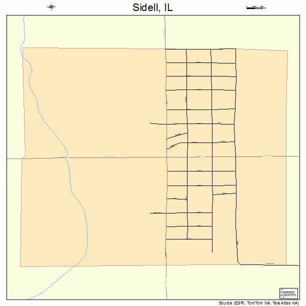 Sidell, IL street map