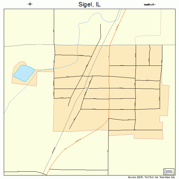 Sigel, IL street map