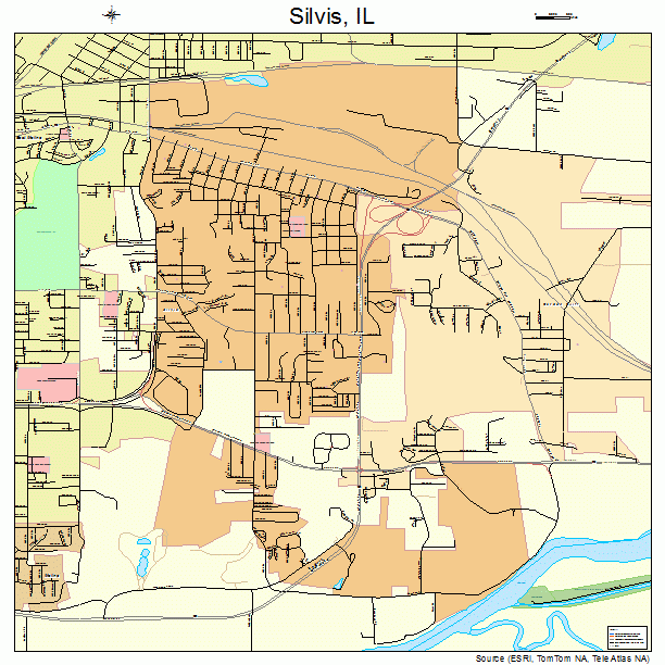 Silvis, IL street map