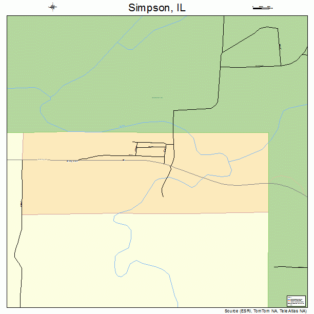 Simpson, IL street map