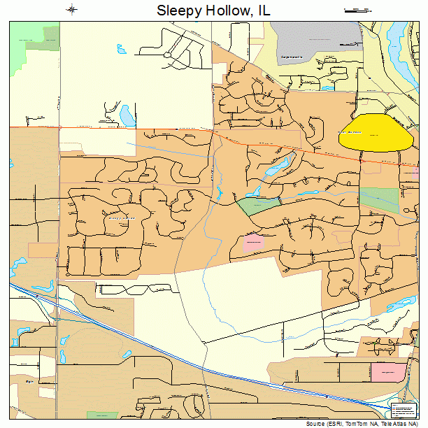 Sleepy Hollow, IL street map