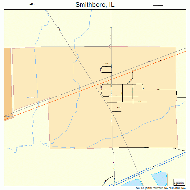 Smithboro, IL street map