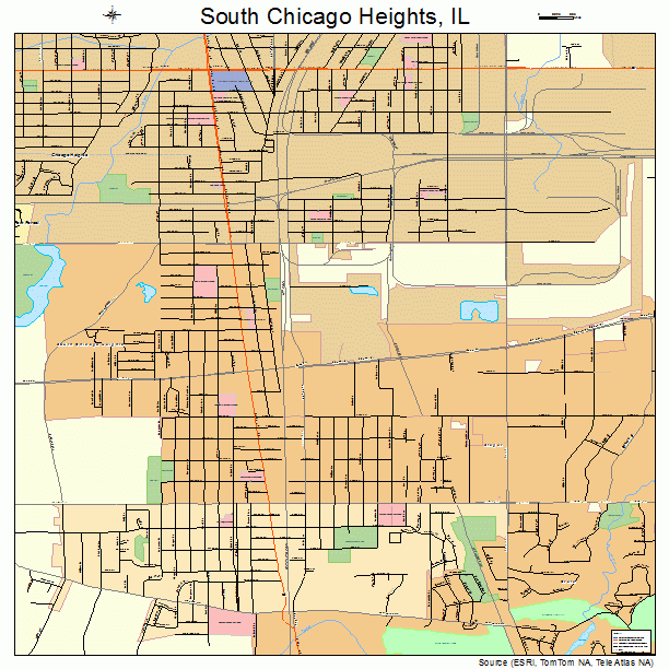 South Chicago Heights, IL street map