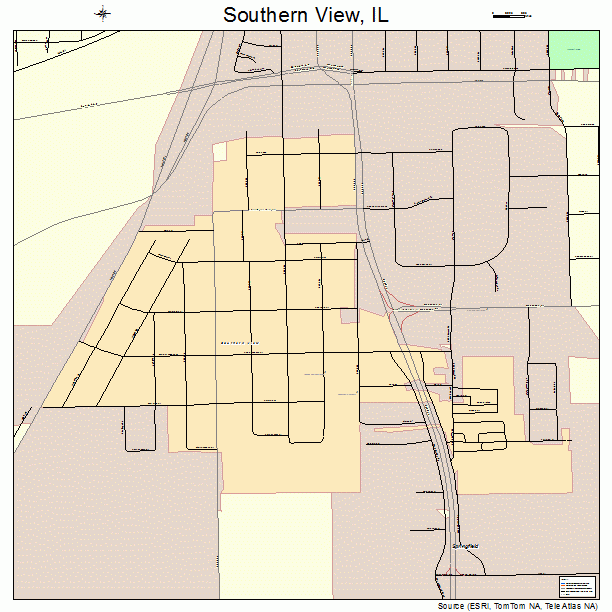 Southern View, IL street map