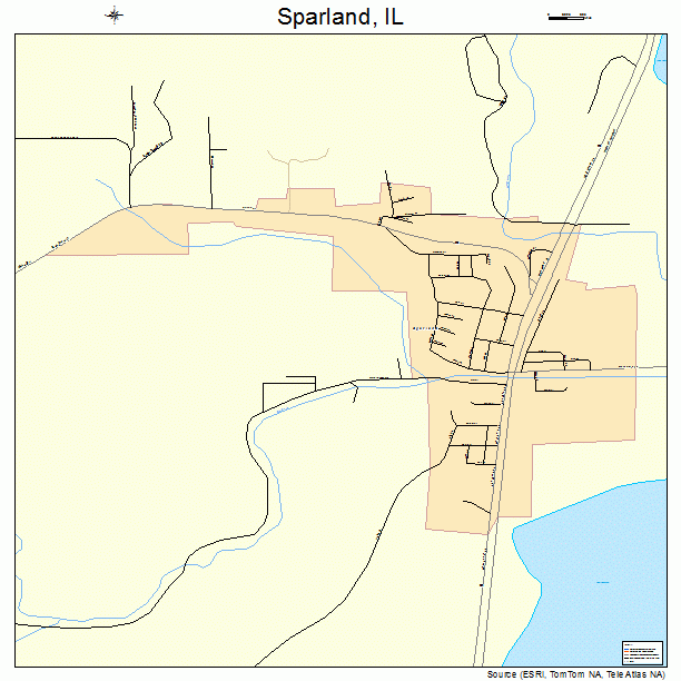 Sparland, IL street map