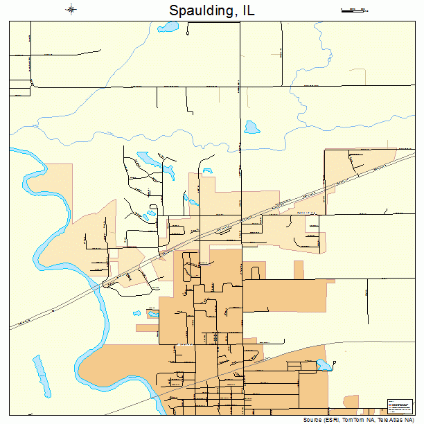 Spaulding, IL street map