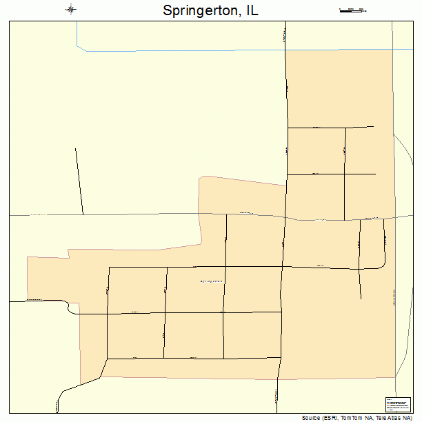 Springerton, IL street map