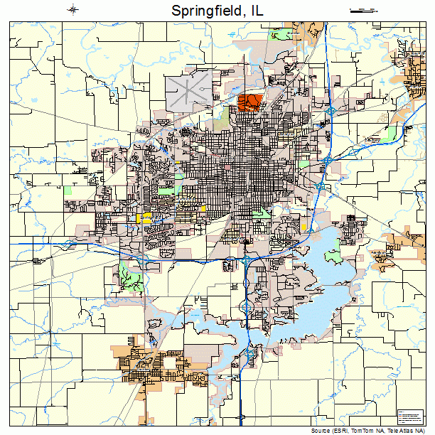 Springfield, IL street map