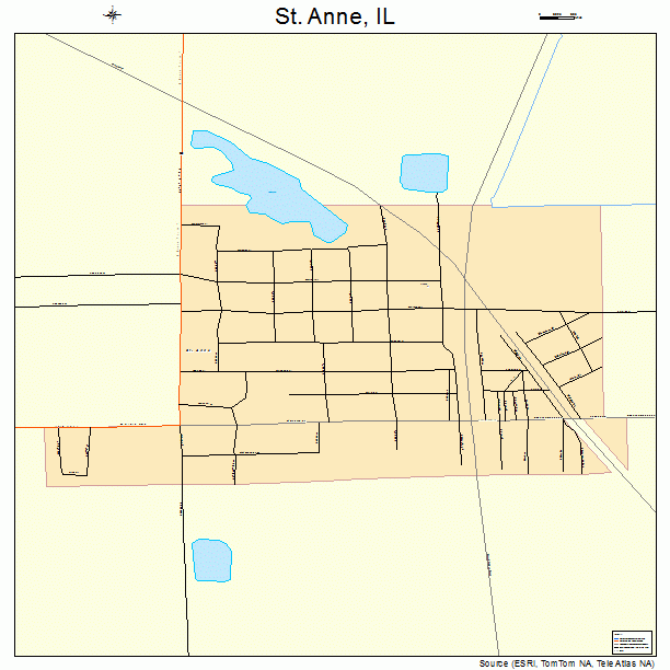 St. Anne, IL street map