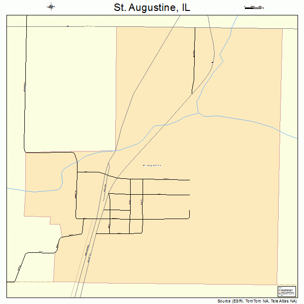 St. Augustine, IL street map