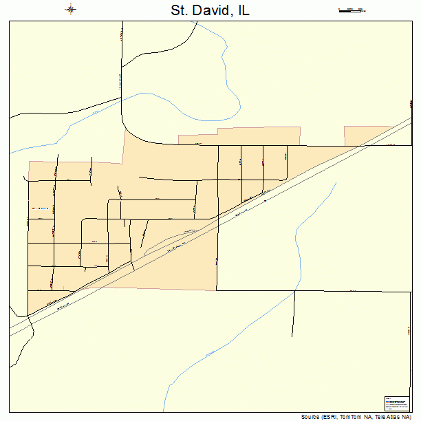 St. David, IL street map