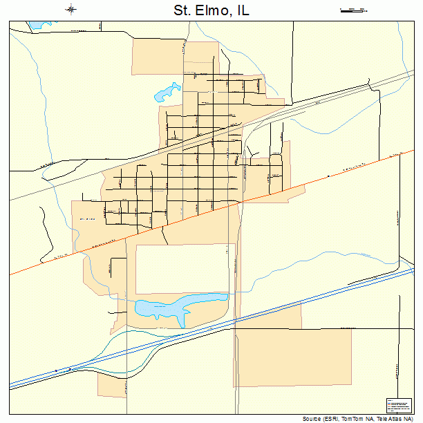 St. Elmo, IL street map