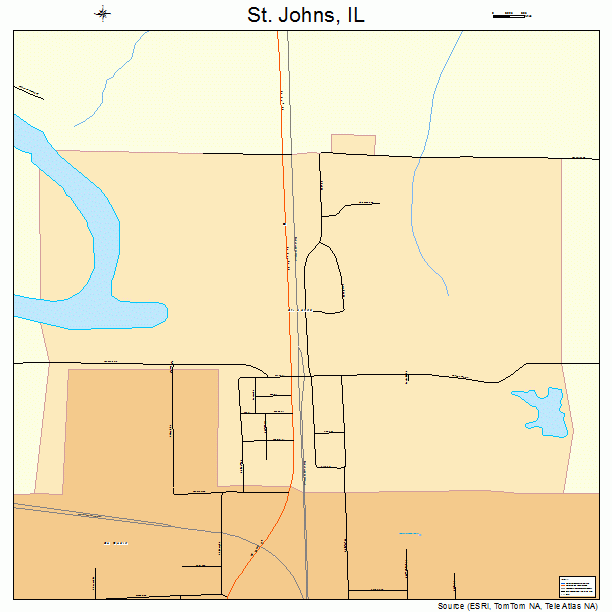 St. Johns, IL street map