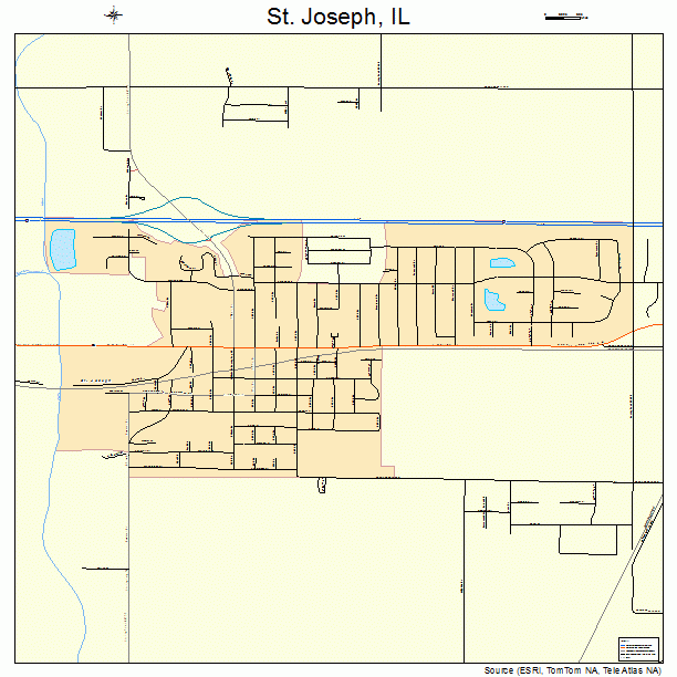 St. Joseph, IL street map