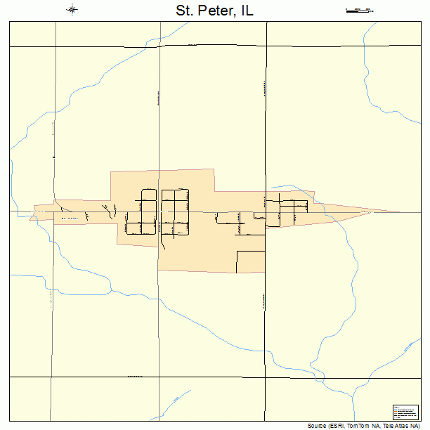 St. Peter, IL street map