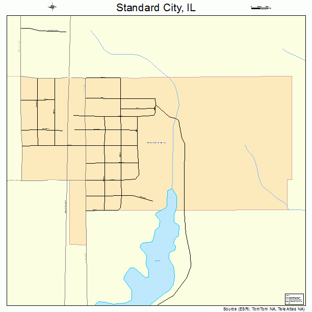 Standard City, IL street map