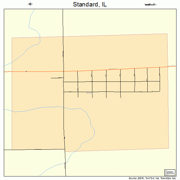 Standard, IL street map