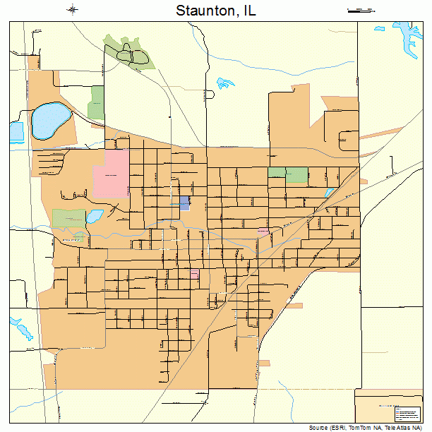 Staunton, IL street map