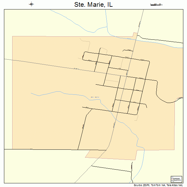 Ste. Marie, IL street map
