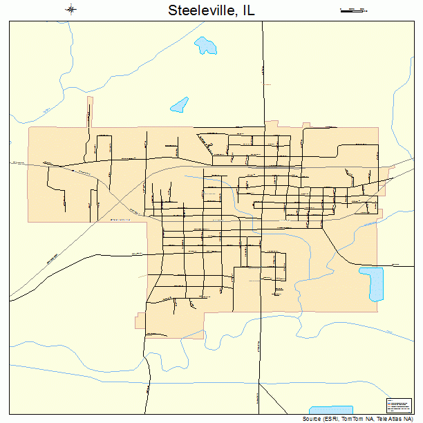Steeleville, IL street map