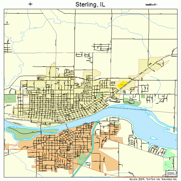 Sterling, IL street map