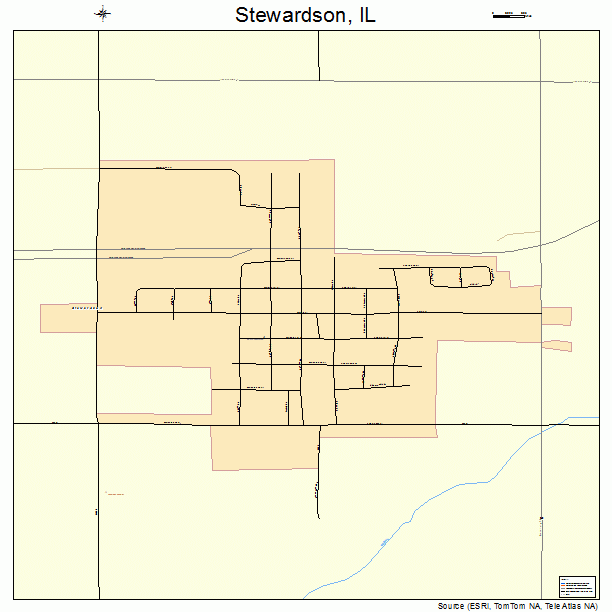 Stewardson, IL street map