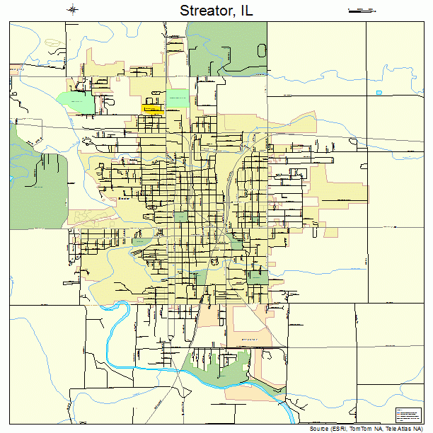 Streator, IL street map