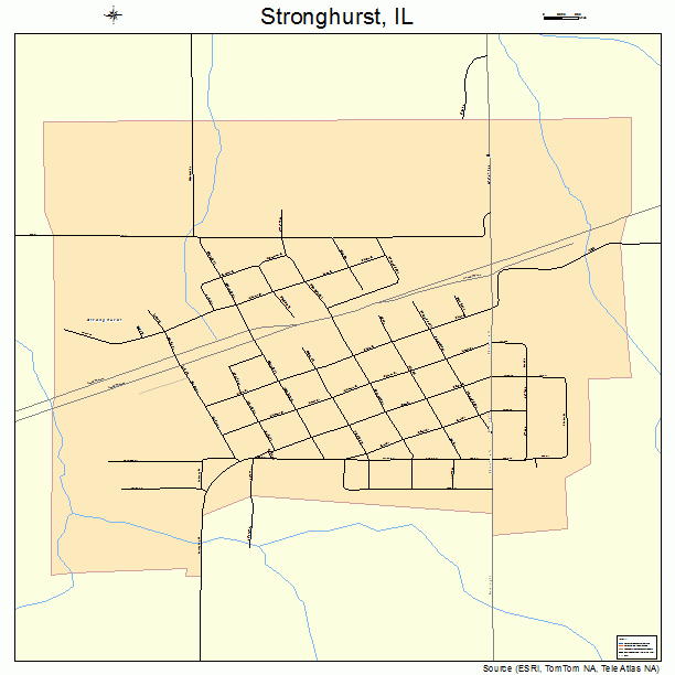 Stronghurst, IL street map
