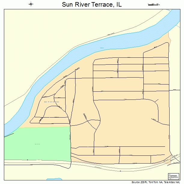 Sun River Terrace, IL street map