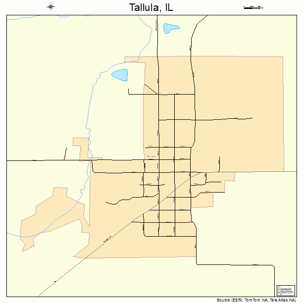 Tallula, IL street map