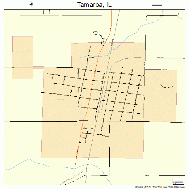 Tamaroa, IL street map