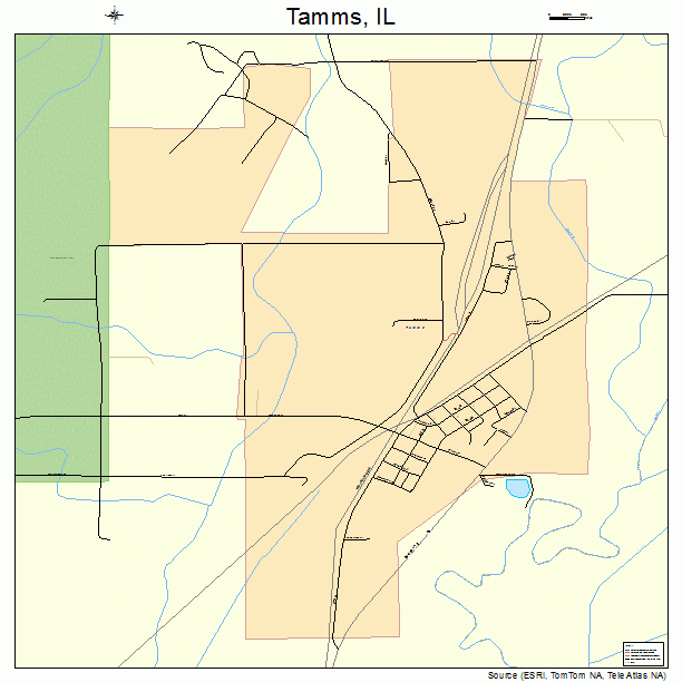 Tamms, IL street map