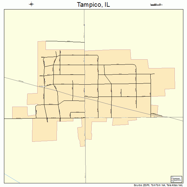 Tampico, IL street map