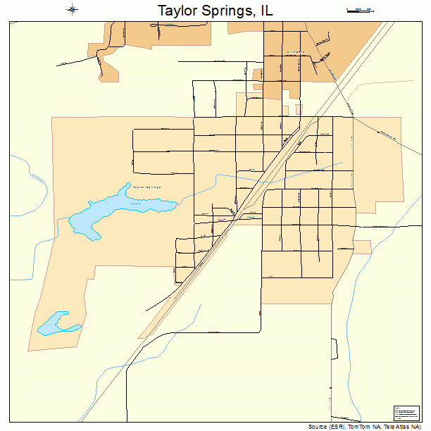 Taylor Springs, IL street map
