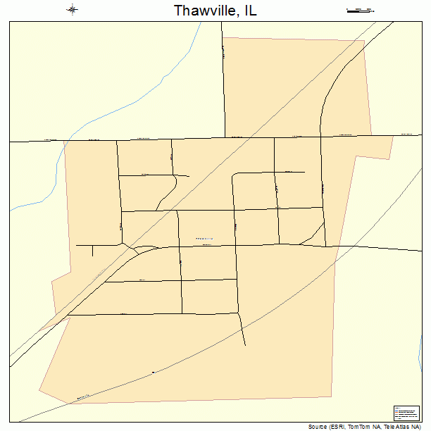 Thawville, IL street map