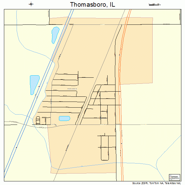 Thomasboro, IL street map
