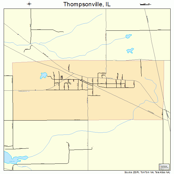 Thompsonville, IL street map