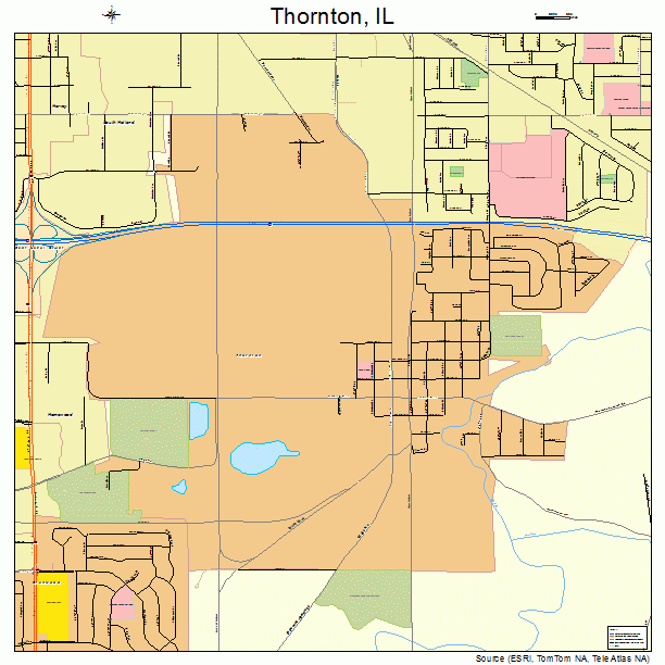 Thornton, IL street map