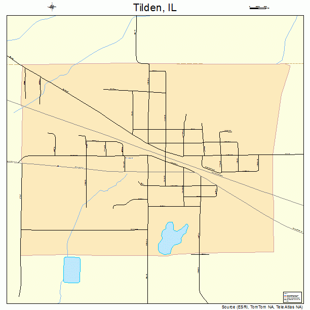 Tilden, IL street map