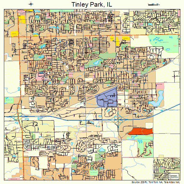 Tinley Park, IL street map